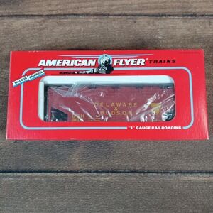 American Flyer Covered Hopper Delaware & Hudson S Gauge Red Excellent 6-48609